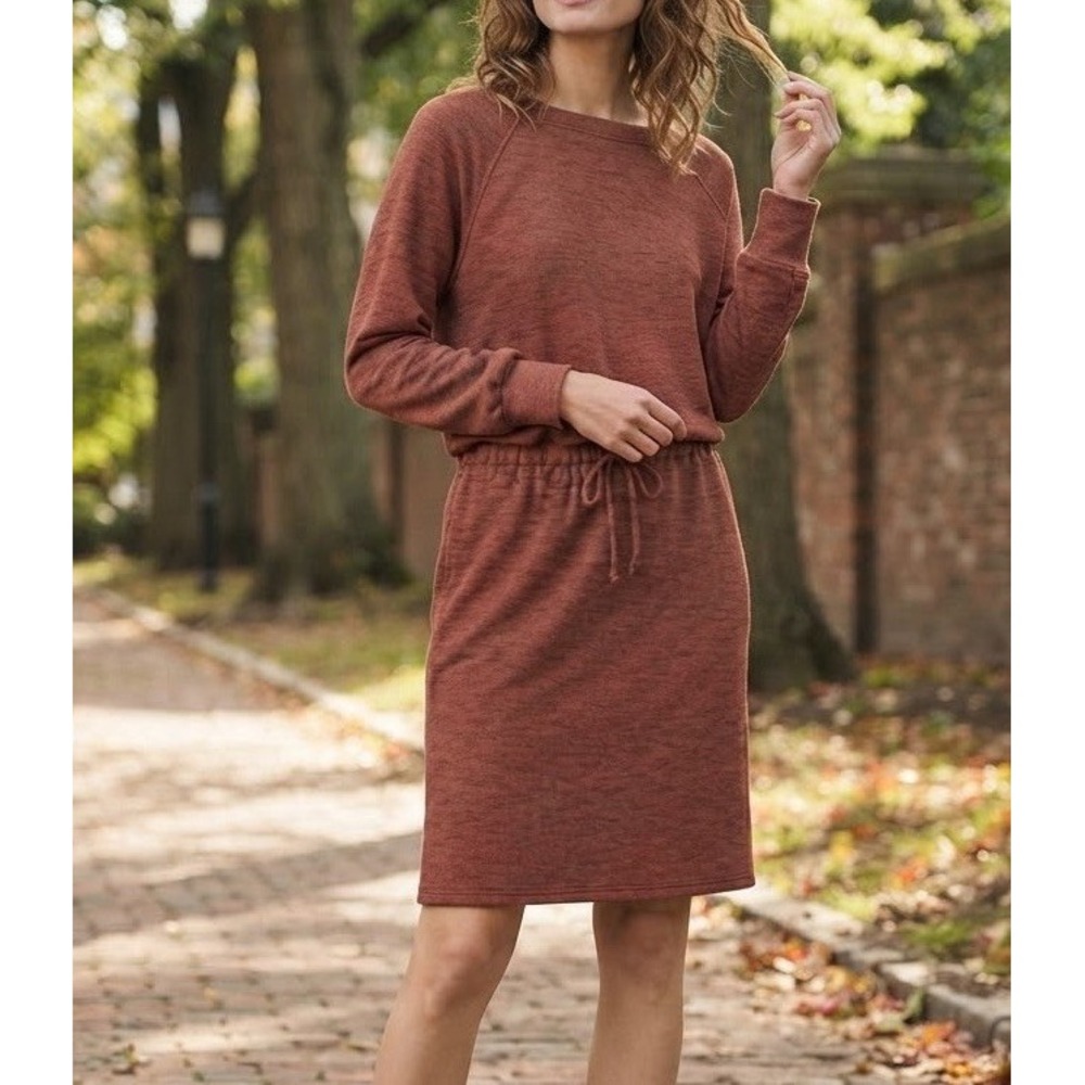 PRANA Sunrise Dress Womens Sz Small Rosewood Comfy Everyday Lounge Casual